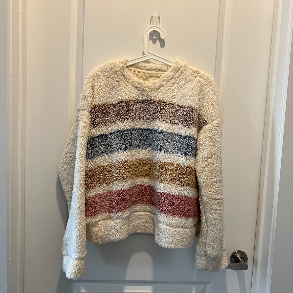 Stripes Sherpa Sweatshirt